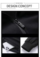 Traje deportivo informal de alta calidad para hombre, chaqueta elegante, top y pantalones, 95% POLIÉSTER + 5% spandex - details 10