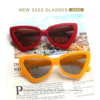 Gafas de Sol para Mujer en Forma de Ojo de Gato Montura Irregular de Lujo Populares - details 1