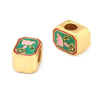 Pulseras de Brass Dorado Mate 4PCS Grande Agujero Abalorios para Hacer Joyas DIY - details 37