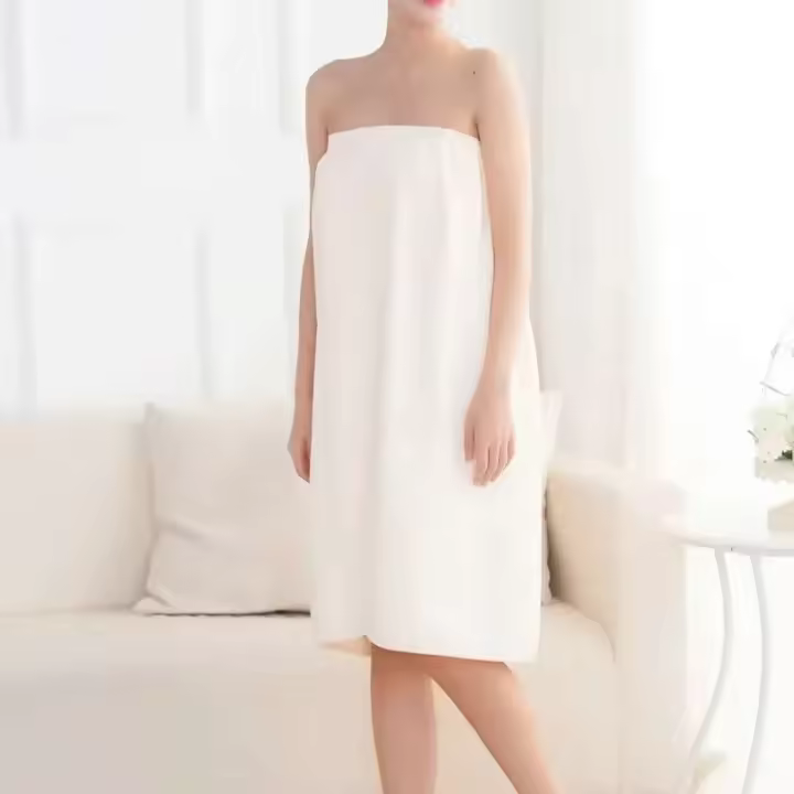 Toallas de baño para mujer, suaves, absorbentes de agua, de secado rápido, elásticas, envueltas, albornoz de medio cuerpo, toalla de playa y ducha, 1 ud. - 1