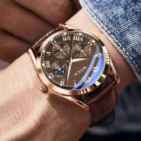 Reloj de Pulsera Minimalista de Lujo Premium Reloj Automático de Cuarzo Exquisito para Hombres - details 4