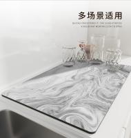 Estera de secado de platos de cocina, almohadilla de drenaje de café absorbente de secado rápido, vajilla, almohadilla de drenaje, mantel individual - details 4