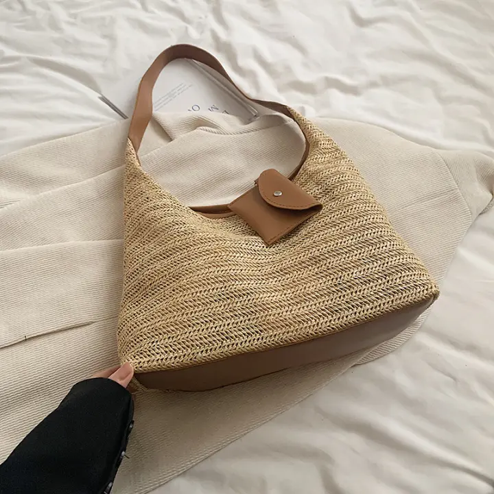 Bolso de Tela Arcoiris de Gran Capacidad Bolso de Hombro Moderno para Mujeres 2024 - 1