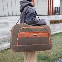 Bolso de viaje de lona plegable multifuncional, ligero, de gran capacidad, bolso cruzado para mudanza, casa, viaje de negocios - details 5