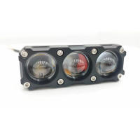 Focos LED para motocicleta y coche, faros bicolores amarillos y blancos de 12w - details 5