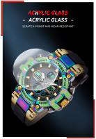 Reloj Deportivo para Hombres Smael con Doble Pantalla Analógico Digital Resistente al Agua Militar Colorido Material de Banda de Hierro Forma Redonda Movimiento de Reloj Deportivo - details 2