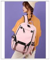 Mochila escolar de nailon para adolescentes, morral de viaje para estudiantes, a la moda - details 14