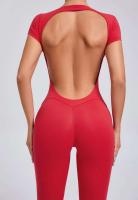 Monos Deportivos Fiess Conjunto de Gimnasio para Mujeres Ropa de Yoga de Manga Corta - details 15
