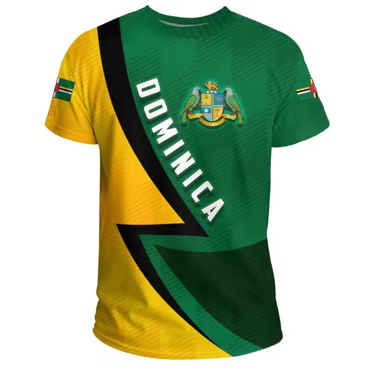 Elementos dominicanos ropa de verano precio superior camiseta de manga corta cómoda para hombre - 1