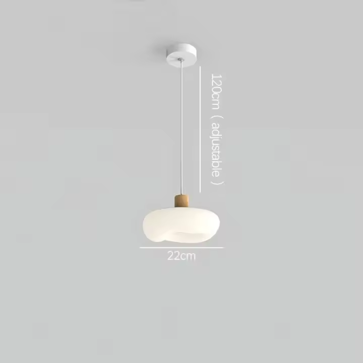 Lámpara Colgante de Madera Sólida Moderna Luz de Comedor para Isla de Cocina - 1