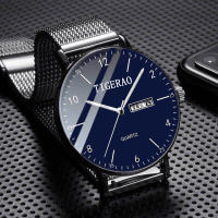 Hombre impermeable doble calendario tendencia cielo estrellado no mecánico reloj de cuarzo - details 3