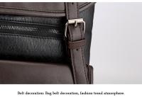 Bolsos retro para hombres, mochilas de cuero impermeables de gran capacidad, moda - details 7