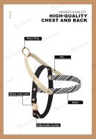 Arnés estilo Simple caminar perros, juego de correas el pecho rayas blancas y negras, suministros para mascotas, a la moda - details 1