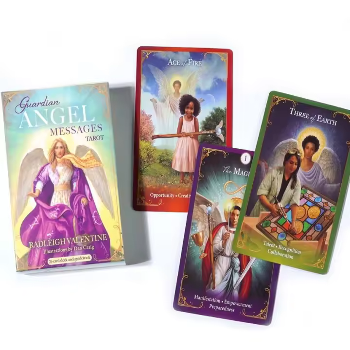 Juego de cartas de baraja de Tarot, mensajes de Ángel guardián, 10,3x6cm - 1