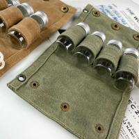Bolsa de advertencia para botella de condimento portátil, paño encerado para exteriores, pequeña, ligera, impermeable - details 11