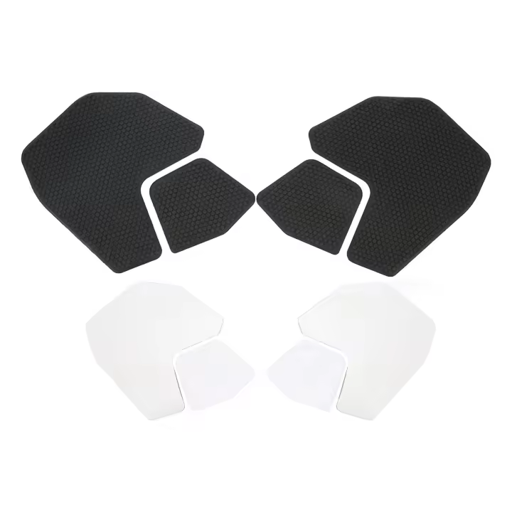 4 pegatinas de almohadilla de tanque de combustible para motocicleta, reemplazo de aislamiento térmico de goma impermeable para FZ-09 2013-2020 - 1