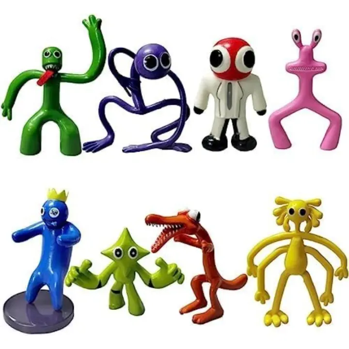 8 Uds Raibow Friends juguetes Raibow Friends figuras de acción juguetes figuras de acción para juegos regalo para niños Halloween Acción de Gracias Navidad regalos de cumpleaños..., medio - 1
