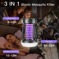 Tragbarer Insektenvernichter, wiederaufladbarer kabelloser Mückenvernichter – Insektenvernichter de 2000 mAh con luz para aventuras al aire libre, jardín, patio - details 2