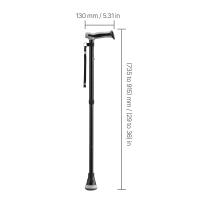 SucceBuy Bastón plegable para caminar, altura ajustable de 8 niveles, punta antideslizante, ayuda de movilidad de aluminio ligero para personas mayores, capacidad de 250 libras - details 6