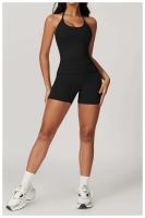 Conjunto de Shorts de Yoga de Cintura Alta Secado Rápido, Cómodo, Plegable, Belleza - details 15