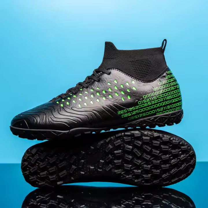 Botas de fútbol de caña alta AG uñas largas TF uñas rotas competición deportiva - 1