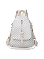 Mochila de gran capacidad senior sense 2025 nueva impresión suave de la pu de gran capacidad Mochila de ocio bolsa de viaje mujer - details 2