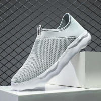Zapatillas deportivas antideslizantes para hombre y mujer, zapatos transpirables para caminar, Tenis atlético, correr, gimnasio, viajes, trotar, color gris - details 12