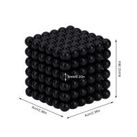 Bolas magnéticas 3D de escritorio para aliviar el estrés, juguetes educativos de aprendizaje, cubo mágico, 222 piezas, Original - details 9
