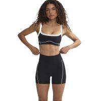 Conjunto de Yoga para Mujer Sujetador de Espalda con Contraste de Colores Desnudos - details 0