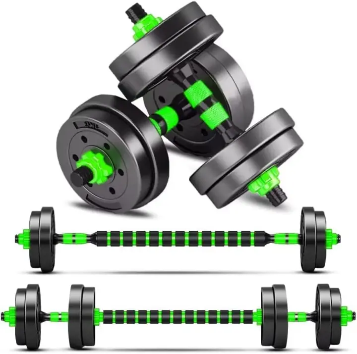 Juego de Pesas Libre Combinable 10/15KG Ideal para Gimnasio en Casa Kit de Levantamiento de Pesas para Hombres/Mujeres - 1