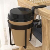 Portavasos con Clip 2 en 1 para ahorro de espacio, estante para tazas de escritorio resistente al agua y a prueba de óxido, estantes flotantes para tazas duraderos, escritorio - details 13
