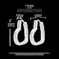 Pendientes de plata brillantes en forma de U Laza Aro para mujer, adecuados para regalos de fiesta de compromiso de aniversario, 2025 - details 11