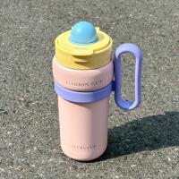Taza térmica de doble bebida de 900ml, taza con pajita de gran capacidad de acero inoxidable, cómoda Taza Termo portátil que mantiene el frío y el calor - details 2