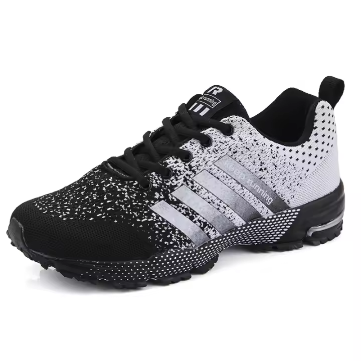 Zapatillas de correr antideslizantes para hombre, zapatos informales transpirables, ultraligeros, a la moda, de malla, para entrenamiento - 1