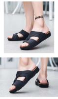 Nueva llegada, zapatillas informales de moda de talla grande Exportplus, chanclas de suela gruesa para prendas de vestir estampadas, fabricante, triangulación de envíos - details 9