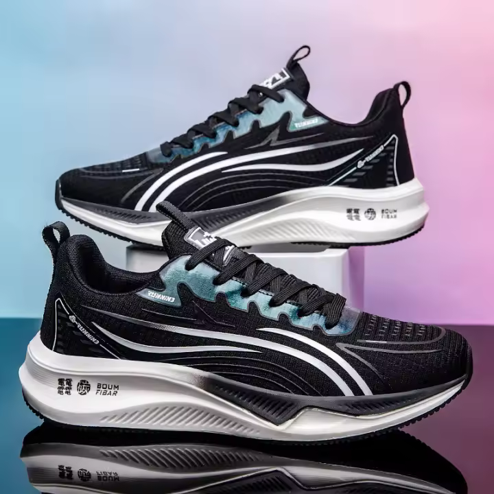 Zapatillas de Correr Ligeras y Suaves para Hombres y Mujeres Moda Deportiva de Primavera y Verano 2025 Suela Suave, Estilo Rompecabezas para Parejas - 1