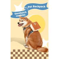 Mochila para mascotas con forma de galleta sándwich, cuerda de tracción para perros pequeños y medianos, accesorios para perros - details 2