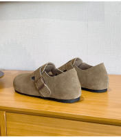 Zapatos todo incluido con plataforma de cuero, nueva versión coreana de versátiles zapatos individuales con aumento de altura interior de un pedal - details 28