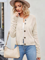 Cárdigan Vintage de punto para mujer, abrigo holgado con botones, a la moda, otoño e invierno, 2023 - details 28