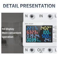 Medidor de potencia inteligente Tuya WiFi, interruptor Protector de sobrevoltaje, Monitor de voltaje de corriente, rel￩ de valor ajustable, disyuntor - details 18