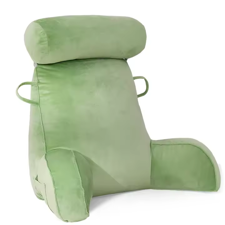 Almohada de apoyo para el cuerpo con forma de triángulo para la cabeza de la cama - 1