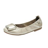 Zapatos de Cuero de Vaca Delgados Pisa Casual de Medio Pliegue Brilla con Diamantes de Imitación - details 1