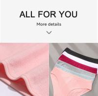 Bragas de algodón con diseño de Jacquard para mujer, ropa interior Sexy, lencería femenina, bragas íntimas de Color sólido para mujer - details 12