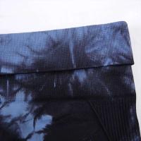 Chrleisure - Pantalones de yoga teñidos anudados para mujer, body deportivo sin costuras, cintura alta, levantamiento de cadera, entrenamiento, ropa deportiva elástica - details 7