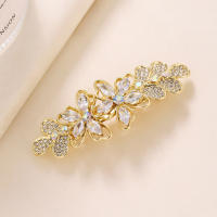 Nueva Pinza Para Cabello De Perla Mariposa Flor De Cristal Zirconia Para Mujeres Moda Primavera Accesorio De Peluquería - details 5