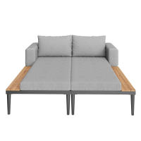 Cama de Patio Impermeable Multifuncional Doble Sofá de Deporte al Aire Libre con Estantes - details 18