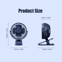 Ventilador de Escritorio Portátil Mini USB Recargable Ultra-Quieto con 3 Velocidades Ajustables para Estudiantes y Oficina Fabricado en China - details 1