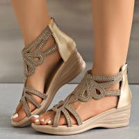 Sandalias de tacón de cuña de verano para mujer - details 2