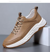Zapatos de cuero de piel de vaca de primera capa, deportivos, casuales para hombres, moda - details 25