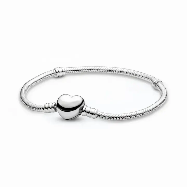 Pulsera de Cadena de Serpiente en Plata 925 Regalo de Joyería Compatible con Pandora Original - 1
